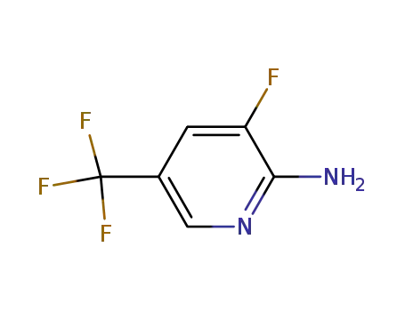 Molecular Structure of 852062-17-0 (2-Amino-3-fluoro-5-(trifluoromethyl)pyridine)