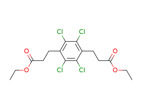 1,4-Bis-(2-aethoxycarbonyl-aethyl)-2,3,5,6-tetrachlor-benzol