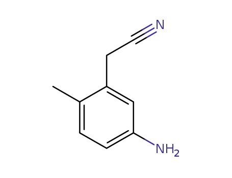 Molecular Structure of 561064-38-8 (Benzeneacetonitrile, 5-amino-2-methyl- (9CI))