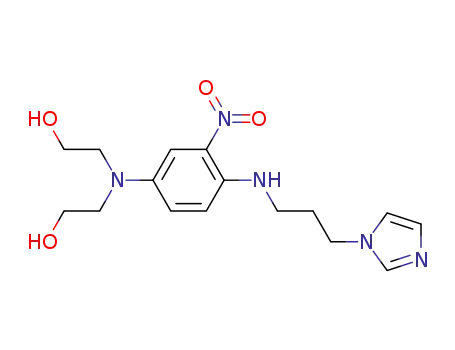 2-{(2-hydroxyethyl)(4-(3-(imidazol-1-yl)propylamino)-3-nitrophenyl)amino}ethanol