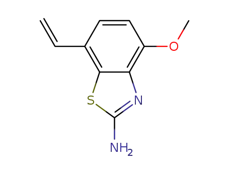 Molecular Structure of 383867-10-5 (2-Benzothiazolamine,7-ethenyl-4-methoxy-(9CI))