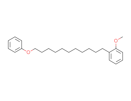 Molecular Structure of 62587-39-7 (Benzene, 1-methoxy-2-(11-phenoxyundecyl)-)