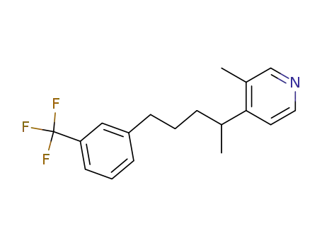 Molecular Structure of 129255-25-0 (1-(3-trifluoromethylphenyl)-4-(3-methyl-pyridin-4-yl)-pentane)