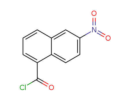 Molecular Structure of 175697-96-8 (6-nitro-1-naphthoic acid chloride)