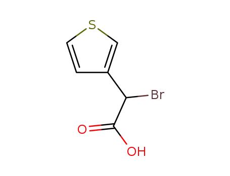 Molecular Structure of 59966-24-4 (3-Thiopheneacetic acid, a-bromo-)