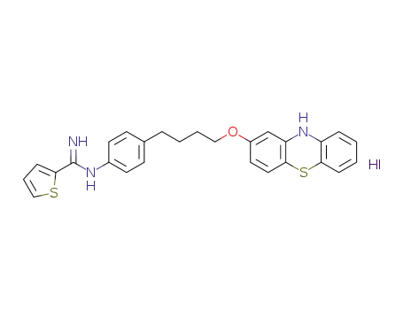 N-{4-[4-(10H-Phenothiazin-2-yloxy)butyl]phenyl}-2-thiophenecarboximidamide Hydroiodide