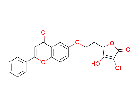 3,4-dihydroxy-5-[2-(flavone-6-oxy)ethyl]-2(5H)-furanone
