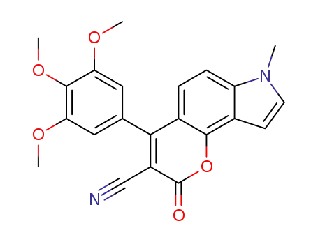 3-Cyano-7-methyl-4-(3,4,5-trimethoxy-phenyl)-2-oxo-2H-pyrrolo[2,3-h]chromene