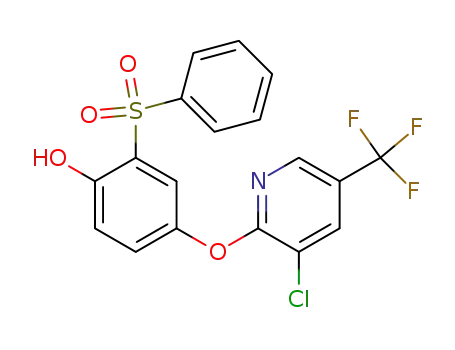 4-([3-CHLORO-5-(TRIFLUOROMETHYL)-2-PYRIDINYL]OXY)-2-(PHENYLSULFONYL)BENZENOL