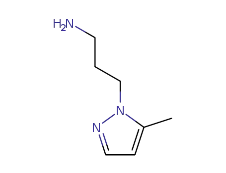 Molecular Structure of 5036-49-7 (3-(5-METHYL-PYRAZOL-1-YL)-PROPYLAMINE)