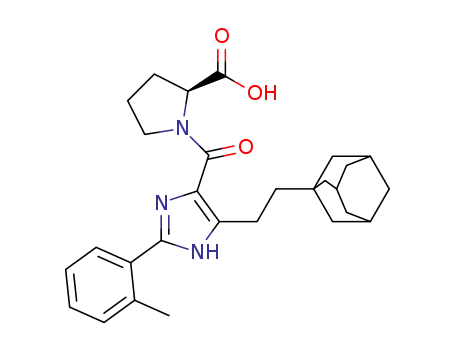 (2S)-1-[5-(2-Adamantan-1-yl-ethyl)-2-o-tolyl-1H-imidazole-4-carbonyl]-pyrrolidine-carboxylic Acid
