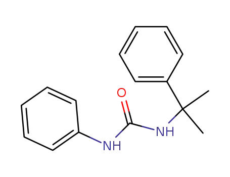 Molecular Structure of 40816-57-7 (<i>N</i>-(1-methyl-1-phenyl-ethyl)-<i>N</i>'-phenyl-urea)