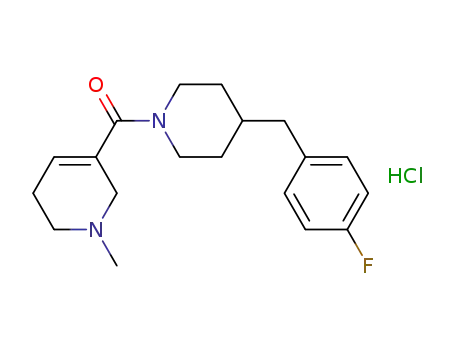 Molecular Structure of 354564-46-8 ([4-(4-Fluorobenzyl)piperidin-1-yl]-(1-methyl-1,2,5,6-tetrahydropyridin-3-yl)-Methanone Hydrochloride)