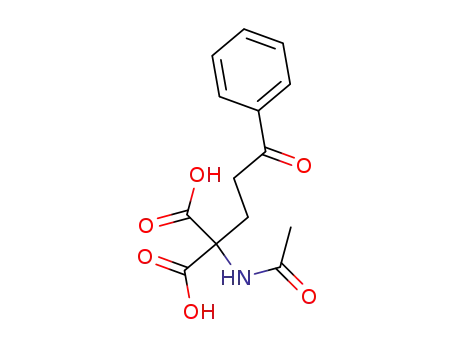 Molecular Structure of 2545-52-0 ((acetylamino)(3-oxo-3-phenylpropyl)propanedioic acid)