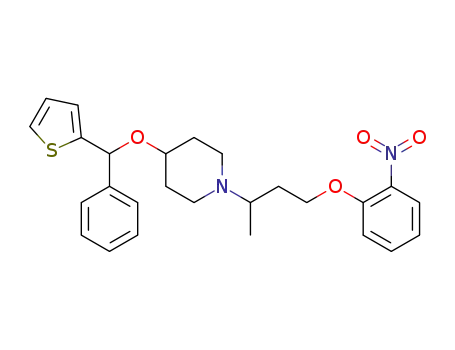 4-(phenyl-thien-2-ylmethoxy)-1-[3-(2-nitrophenoxy)-1-methylpropyl]piperidine