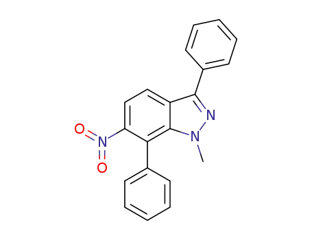 Molecular Structure of 1620816-65-0 (1-methyl-6-nitro-3,7-diphenyl-1H-indazole)