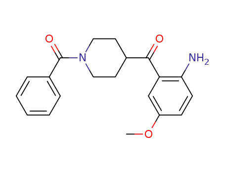 1-Benzoyl-4-(2-amino-5-methoxybenzoyl)piperidine