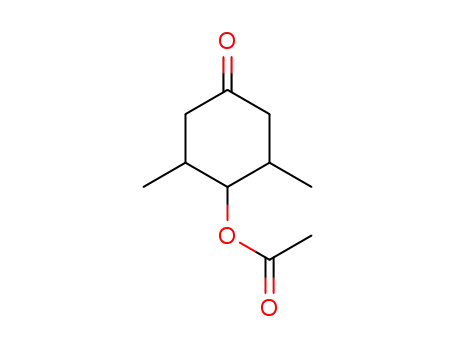 4-Acetoxy-3,5-dimethyl-cyclohexanon-<sup>(1)</sup>