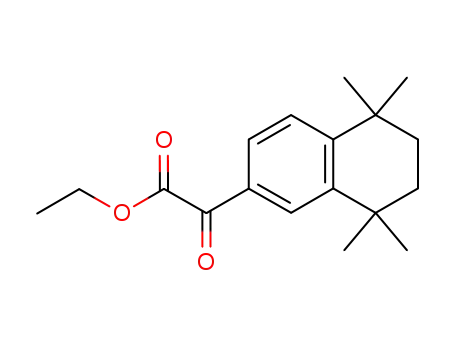 Molecular Structure of 142675-64-7 (ethyl 2-oxo-2-(1',2',3',4'-tetrahydro-1',1',4',4'-tetramethyl-6'-naphthalenyl)acetate)