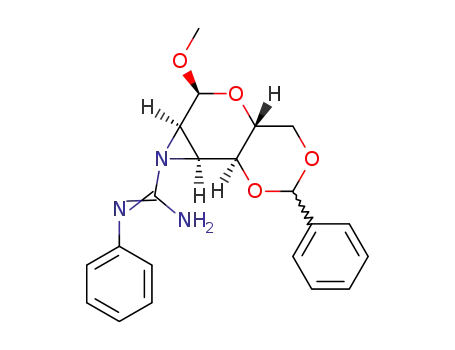 methyl <i>O</i><sup>4</sup>,<i>O</i><sup>6</sup>-(<i>R</i>)-benzylidene-2,3-phenylcarbamimidoylazanediyl-α-<i>D</i>-2,3-dideoxy-allopyranoside