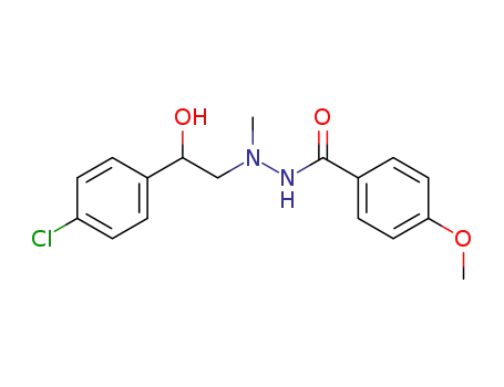 4-methoxy-benzoic acid <i>N</i>'-[2-(4-chloro-phenyl)-2-hydroxy-ethyl]-<i>N</i>'-methyl-hydrazide