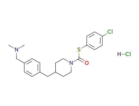 1-Piperidinecarbothioic acid,
4-[[4-[(dimethylamino)methyl]phenyl]methyl]-, S-(4-chlorophenyl) ester,
monohydrochloride