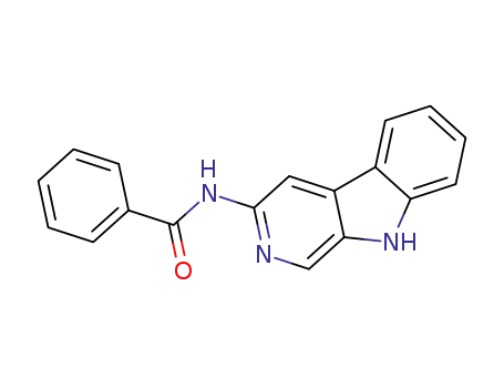 Molecular Structure of 122137-50-2 (N-9H-Pyrido(3,4-b)indol-3-yl benzamide)