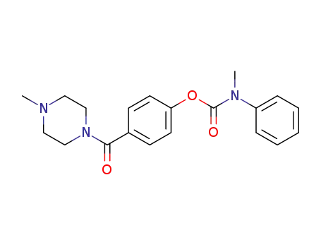 Carbamic acid, methylphenyl-,
4-[(4-methyl-1-piperazinyl)carbonyl]phenyl ester