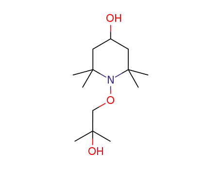 Molecular Structure of 290821-83-9 (4-Piperidinol, 1-(2-hydroxy-2-methylpropoxy)-2,2,6,6-tetramethyl-)