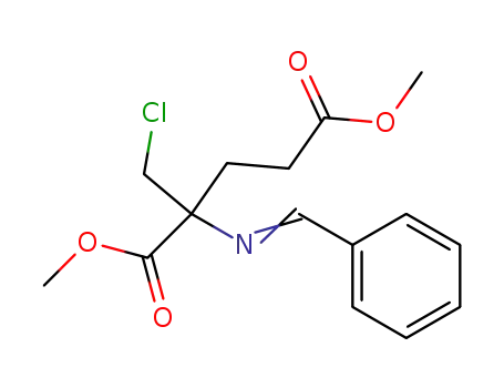 2-Chloromethyl-2-{[1-phenyl-meth-(E)-ylidene]-amino}-pentanedioic acid dimethyl ester