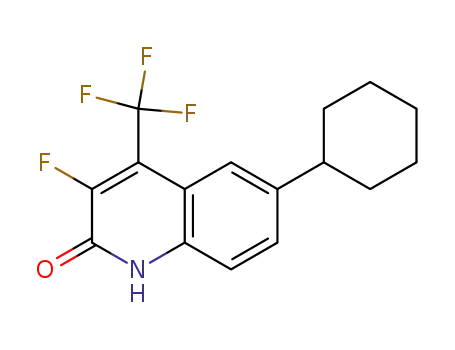 6-Cyclohexyl-3-fluoro-4-trifluoromethyl-2(1H)-quinolinone