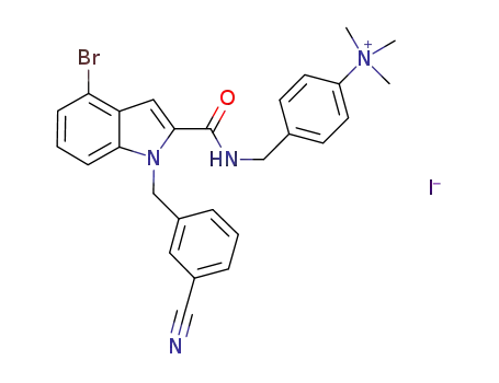 [4-({[4-bromo-1-(3-cyano-benzyl)-1H-indole-2-carbonyl]-amino}-methyl)-phenyl]-trimethylammonium iodide