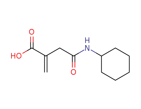 N-Cyclohexyl-2-methylen-succinamidsaeure