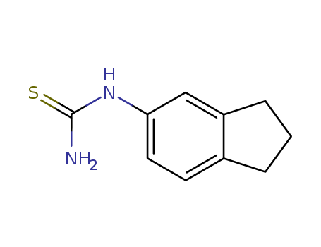 Molecular Structure of 117174-86-4 (Thiourea, (2,3-dihydro-1H-inden-5-yl)-)