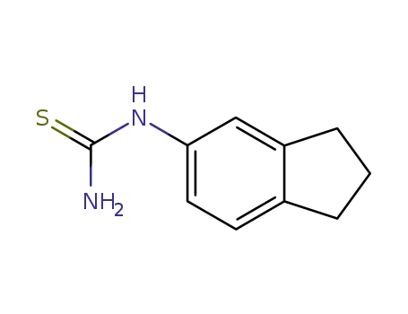 Molecular Structure of 117174-86-4 (Thiourea, (2,3-dihydro-1H-inden-5-yl)-)