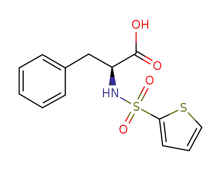 Molecular Structure of 82068-16-4 (3-PHENYL-2-(THIOPHENE-2-SULFONYLAMINO)-PROPIONIC ACID)