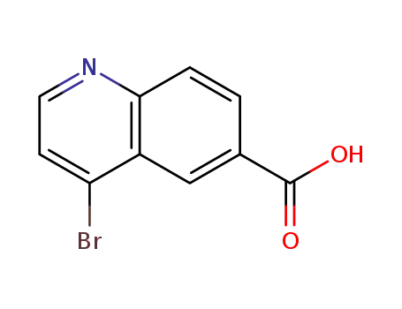 Molecular Structure of 219763-87-8 (4-bromoquinoline-6-carboxylic acid)