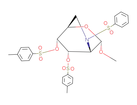methyl 2,6-benzenesulfonylazanediyl-<i>O</i><sup>3</sup>,<i>O</i><sup>4</sup>-bis-(toluene-4-sulfonyl)-α-<i>D</i>-2,6-dideoxy-altropyranoside