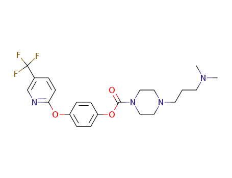 4-(3-Dimethylamino-propyl)-piperazine-1-carboxylic acid 4-(5-trifluoromethyl-pyridin-2-yloxy)-phenyl ester