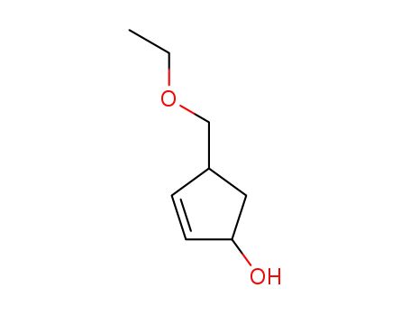 3-Hydroxy-5-aethoxymethyl-cyclopenten-<sup>(1)</sup>