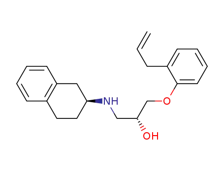 N-[-(R)-1,2,3,4-tetrahydronaphth-2-yl]-(S)-2-hydroxy-3-(2-allylphenoxy)propanamine