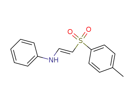 Molecular Structure of 13894-43-4 (trans-1-Anilino-2-p-tolylsulfonyl-aethylen)