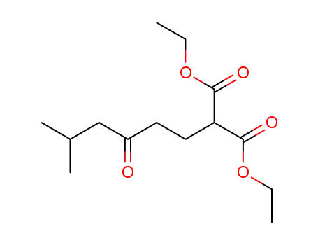 Molecular Structure of 3400-99-5 (diethyl 2-(5-methyl-3-oxohexyl)malonate)