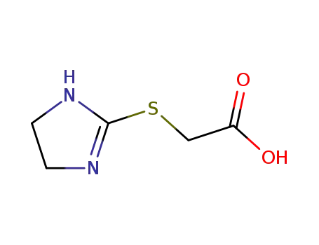 Molecular Structure of 19951-23-6 (Acetic acid, [(4,5-dihydro-1H-imidazol-2-yl)thio]-)