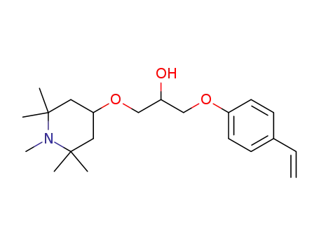 Molecular Structure of 165805-89-0 (4-(3-[4-Vinylphenoxy]-2-hydroxypropoxy)-1,2,2,6,6-pentamethylpiperidine)