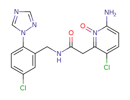 2-(6-amino-3-chloro-1-oxy-pyridin-2-yl)-N-(5-chloro-2-[1,2,4]triazol-1-yl-benzyl)-acetamide