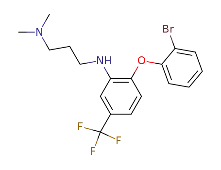 N'-<2-(2-Brom-phenoxy)-5-trifluormethyl-phenyl>-N,N-dimethyl-1,3-propandiamin