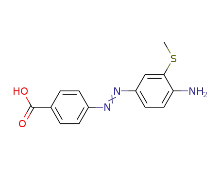 Molecular Structure of 13926-51-7 (4'-Carboxy-3-methylmercapto-4-amino-azobenzol)