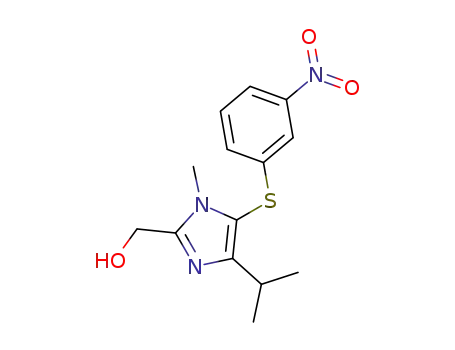 {1-methyl-4-(1-methylethyl)-5-[(3-nitrophenyl)sulfanyl]-1H-imidazol-2-yl}methanol