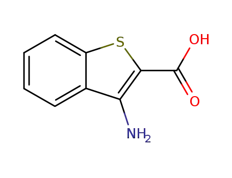 Molecular Structure of 40142-71-0 (3-AMINO-BENZENETHIOPHENE-2-CARBOXYLIC ACID)